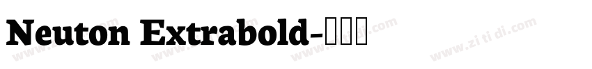 Neuton Extrabold字体转换